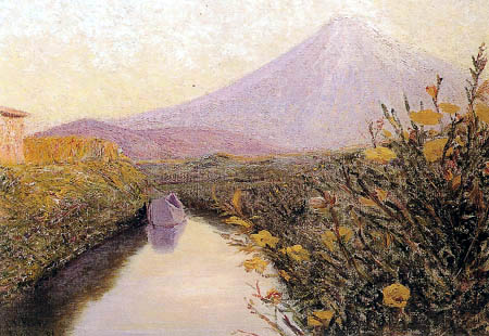 Lilla Cabot Perry - Fujiyama from the canal