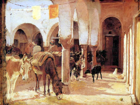 Theodor Esbern Philipsen - A Donkey-Shed, Tunisia