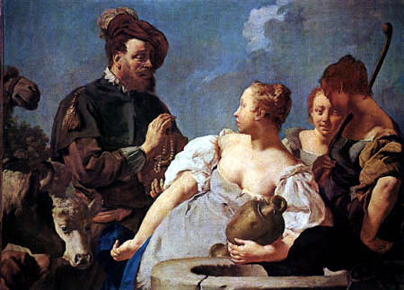 Giovanni Battista Piazzetta - Rebecca am Brunnen