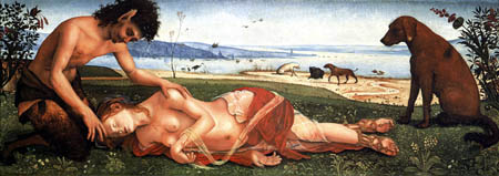 Piero di Cosimo (Piero di Lorenzo) - The death of Procris