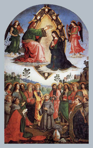 Pinturicchio (Bernardino di Betto) - Coronación de Maria