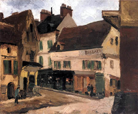 Camille Pissarro - Platz in La Roche-Guyon