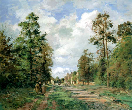 Camille Pissarro - Straße nach Louveciennes