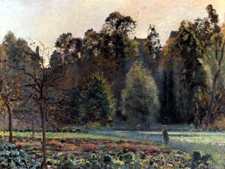 Camille Pissarro - Cabbage field in Pontoise