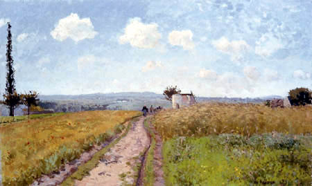 Camille Pissarro - Blick über die Hügel von Pontoise