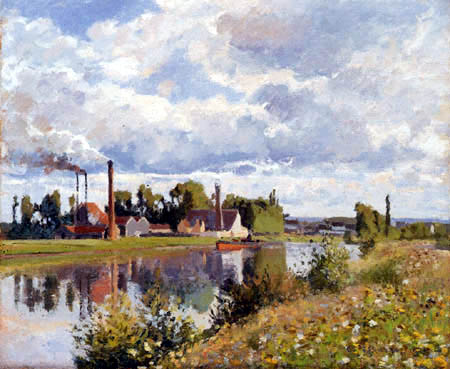 Camille Pissarro - L'Oise près de Pontoise