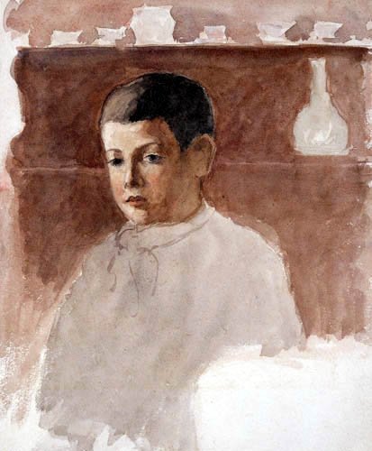 Camille Pissarro - Portrait of Lucien Pissarro
