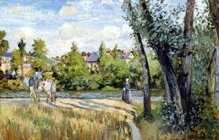 Camille Pissarro - Pontoise im Sonnenlicht