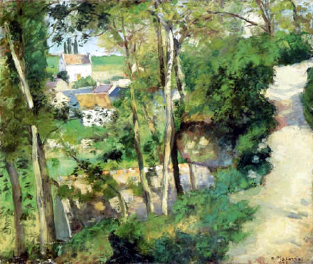 Camille Pissarro - Camino ascendente, L´Hermitage, Pontoise