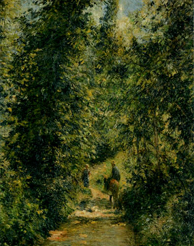 Camille Pissarro - Weg unter Bäumen