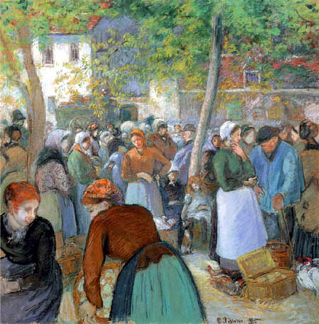 Camille Pissarro - Markt in Gisors