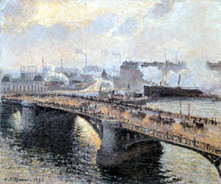 Camille Pissarro - Le pont Boïeldieu, Rouen