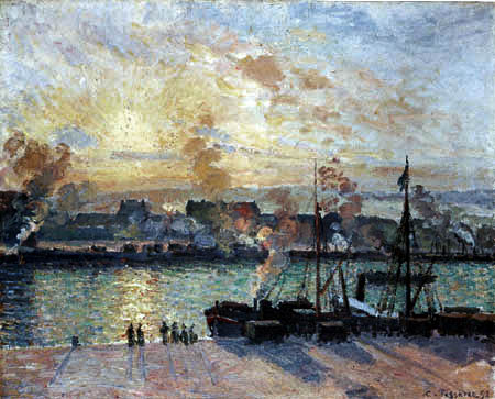 Camille Pissarro - The Harbor of Rouen
