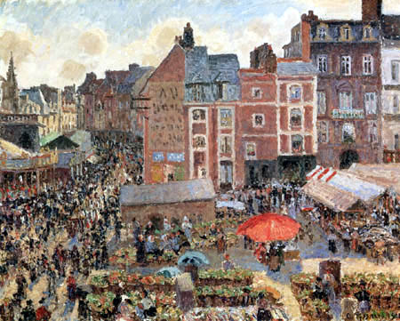 Camille Pissarro - Markt in Dieppe