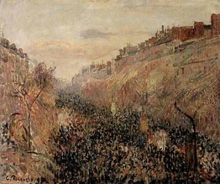 Camille Pissarro - Der Boulevard Montmartre im Sonnenschein