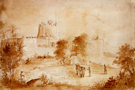 Camille Pissarro - Vista a la fortaleza de militar