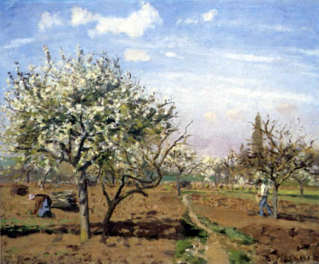 Camille Pissarro - Flowering orchard