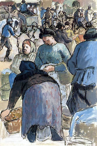 Camille Pissarro - Markt in Pontoise