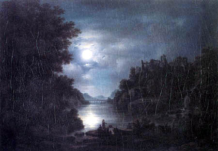 Georg Johann Primavesi - Moonlit night