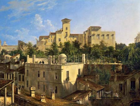 Domenico Quaglio - La Villa Malta à Rome