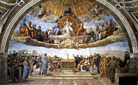 Raffaelo Raphael (Sanzio da Urbino) - Disputation of the Holy Sacrament