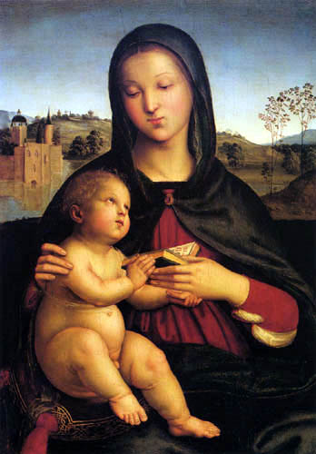 Raffaelo Raphael (Sanzio da Urbino) - Madonna with child