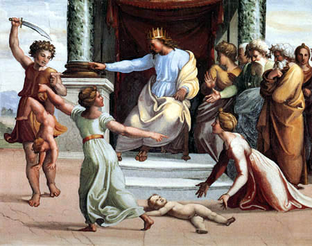 Raffaelo Raphaël (Raffaello Santi, Sanzio da Urbino) - Le jugement de Salomon