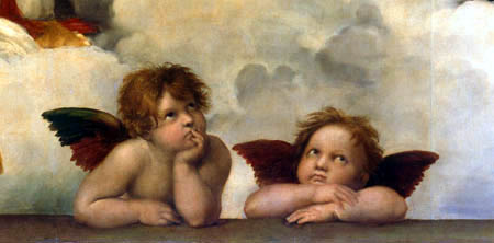 Raffaelo Raphael (Sanzio da Urbino) - The Sistine Madonna, Detail