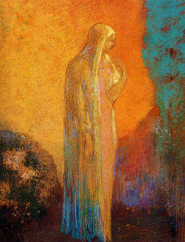 Odilon Redon - Woman with veil