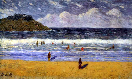 Darío de Regoyos y Valdés - Der Strand von Ondarreta