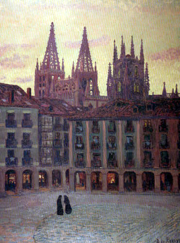 Darío de Regoyos y Valdés - Cathédrale de Burgos, heure du soir