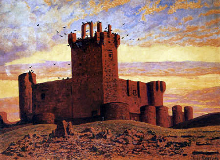 Darío de Regoyos y Valdés - The castle of la Mota