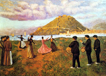 Darío de Regoyos y Valdés - El Baile del Antiguo, San Sebastián