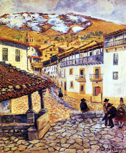 Darío de Regoyos y Valdés - Dorf in der Extremadura
