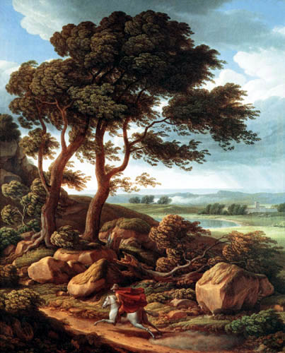 Johann C. Reinhart - Storm landscape