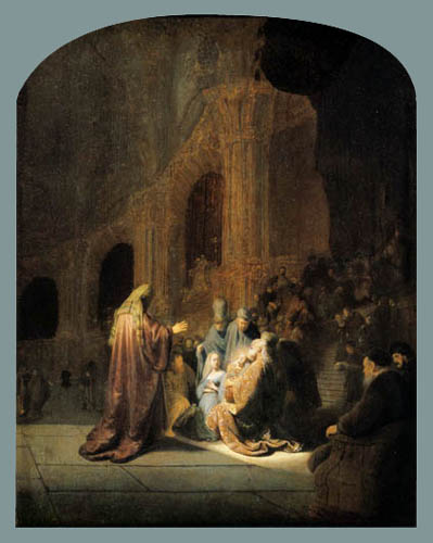 Hermansz. van Rijn Rembrandt - Simeon im Tempel