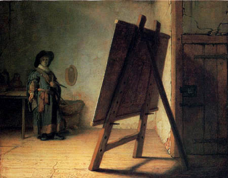 Hermansz. van Rijn Rembrandt - The artist in its studio