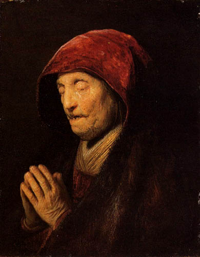 Hermansz. van Rijn Rembrandt - Praying, old woman