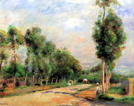 Pierre Auguste Renoir - Straße bei Louveciennes