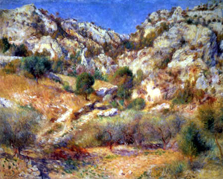 Pierre Auguste Renoir - Rocks near L Éstaque