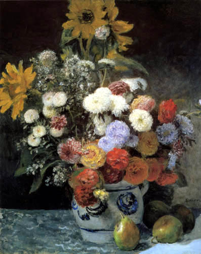 Pierre Auguste Renoir - Blumen in einer Vase