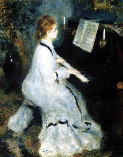 Pierre Auguste Renoir - Frau am Klavier