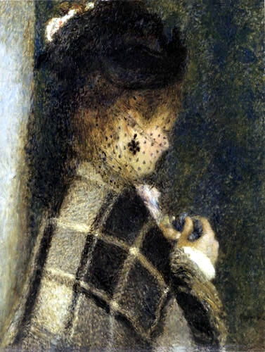 Pierre Auguste Renoir - Junge Frau mit Schleier