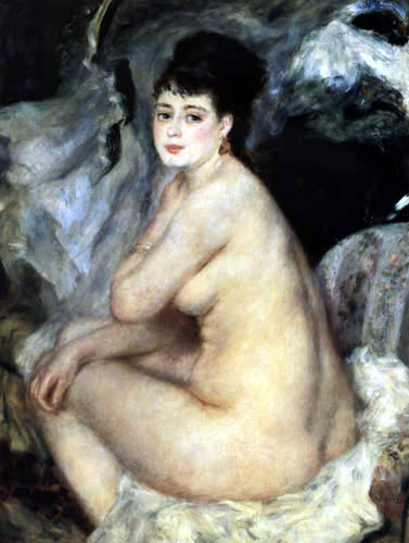 Pierre Auguste Renoir - Nude on the sofa