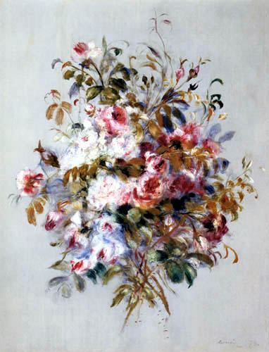 Pierre Auguste Renoir - Ein Rosenstrauß