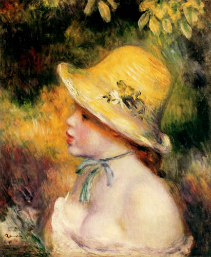 Pierre Auguste Renoir - Girl with hut