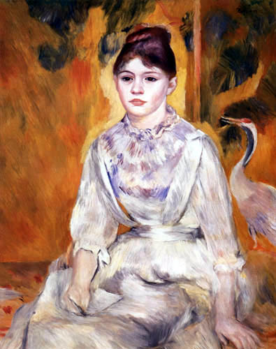 Pierre Auguste Renoir - Mädchen mit Reiher