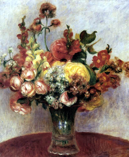 Pierre Auguste Renoir - Fleurs dans un vase
