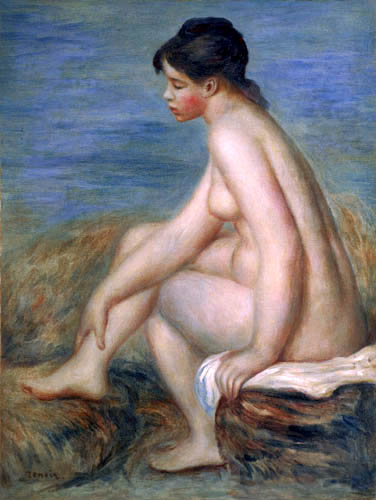 Pierre Auguste Renoir - Sitzende Badende