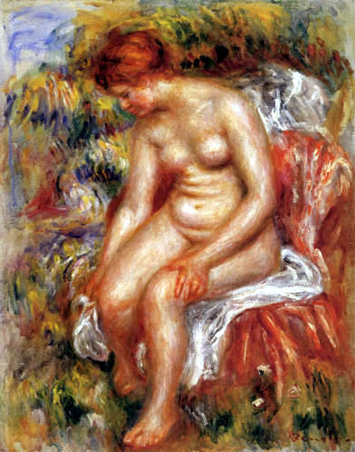 Pierre Auguste Renoir - Woman drying her leg